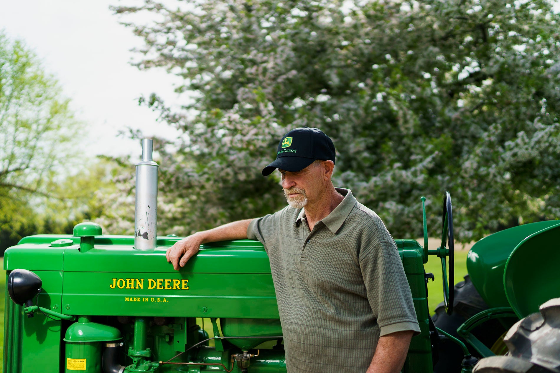 John Deere Hat, Solid Black