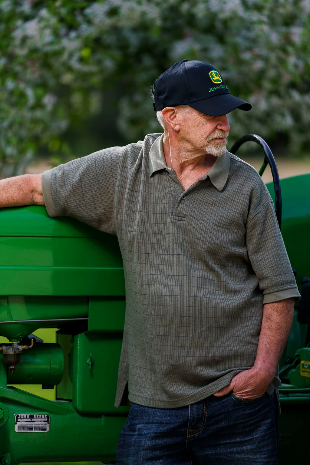 John Deere Hat, Solid Black