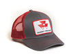 Massey Ferguson Hat, Gray with Red Mesh Back