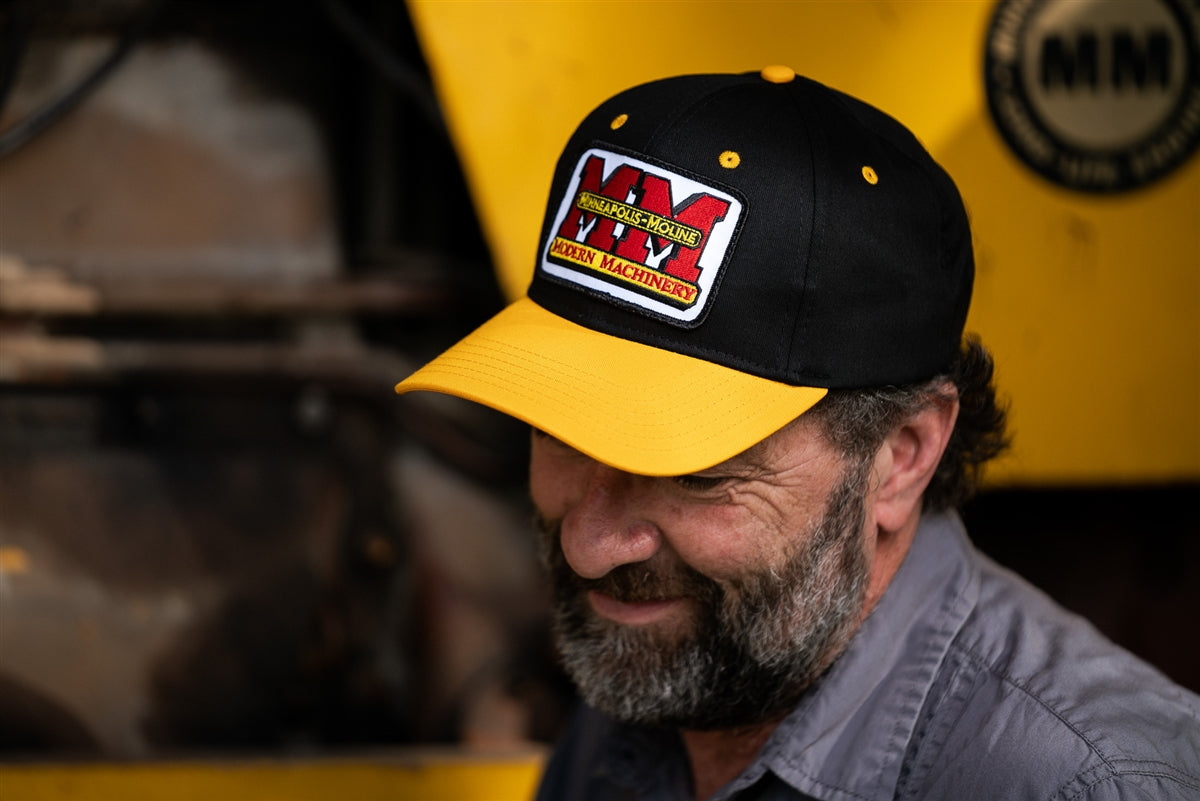 Minneapolis Moline Hat, Black and Gold