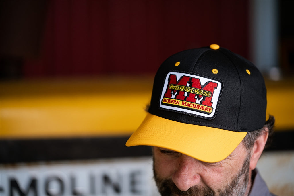 Minneapolis Moline Hat, Black and Gold