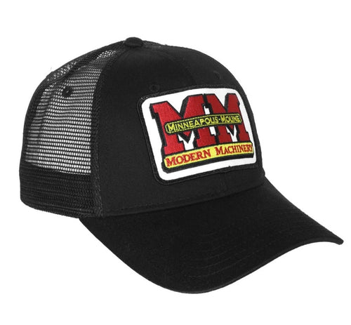 Minneapolis Moline Hat, Black Mesh