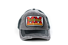 Load image into Gallery viewer, Minneapolis Moline Hat, gray and black distressed