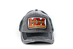 Minneapolis Moline Hat, gray and black distressed