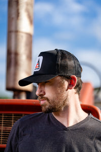 New AC Trucker Hat, black mesh