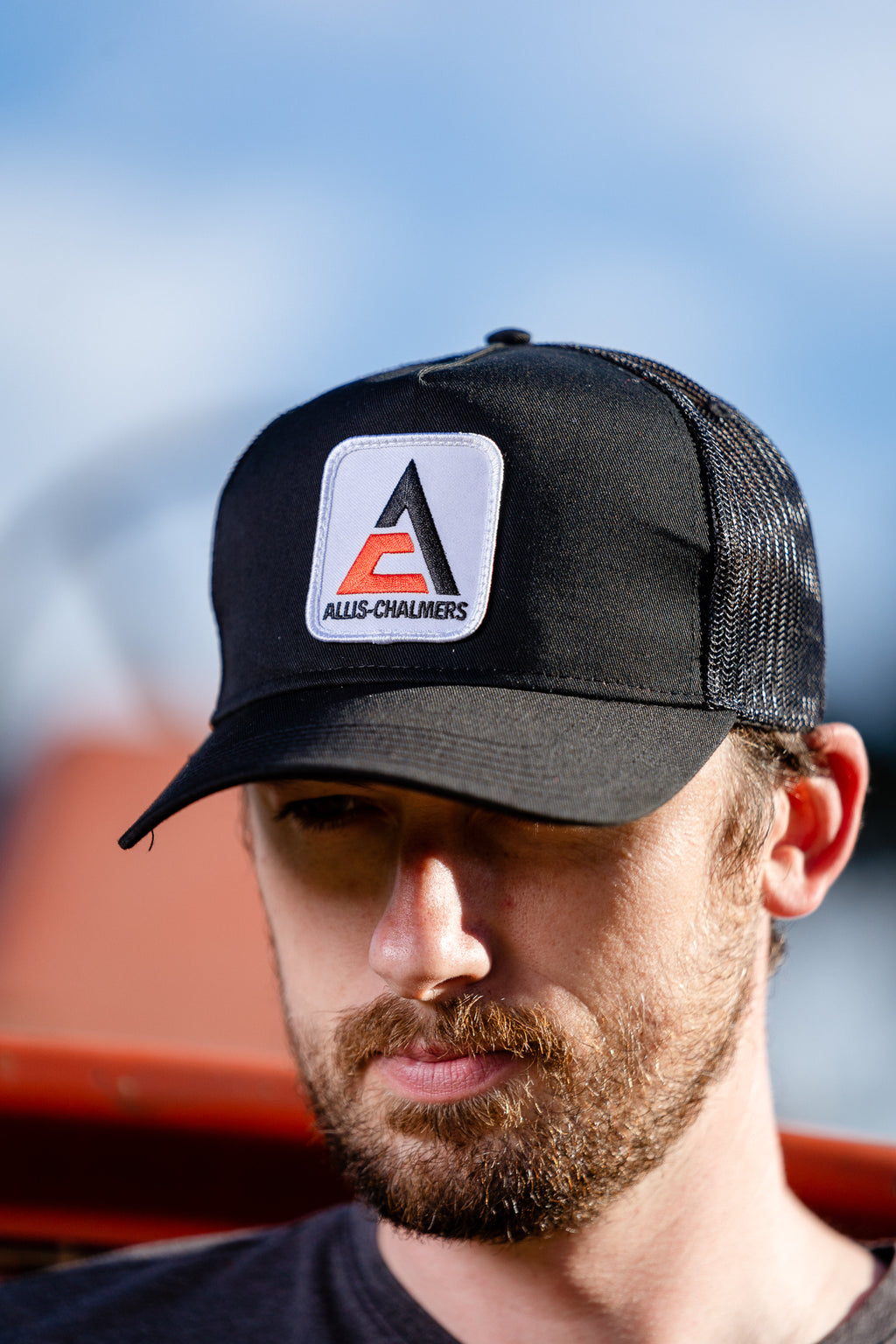 New AC Trucker Hat, black mesh