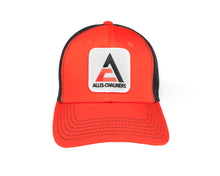Load image into Gallery viewer, New Allis Chalmers Logo Hat, Orange/Black Mesh