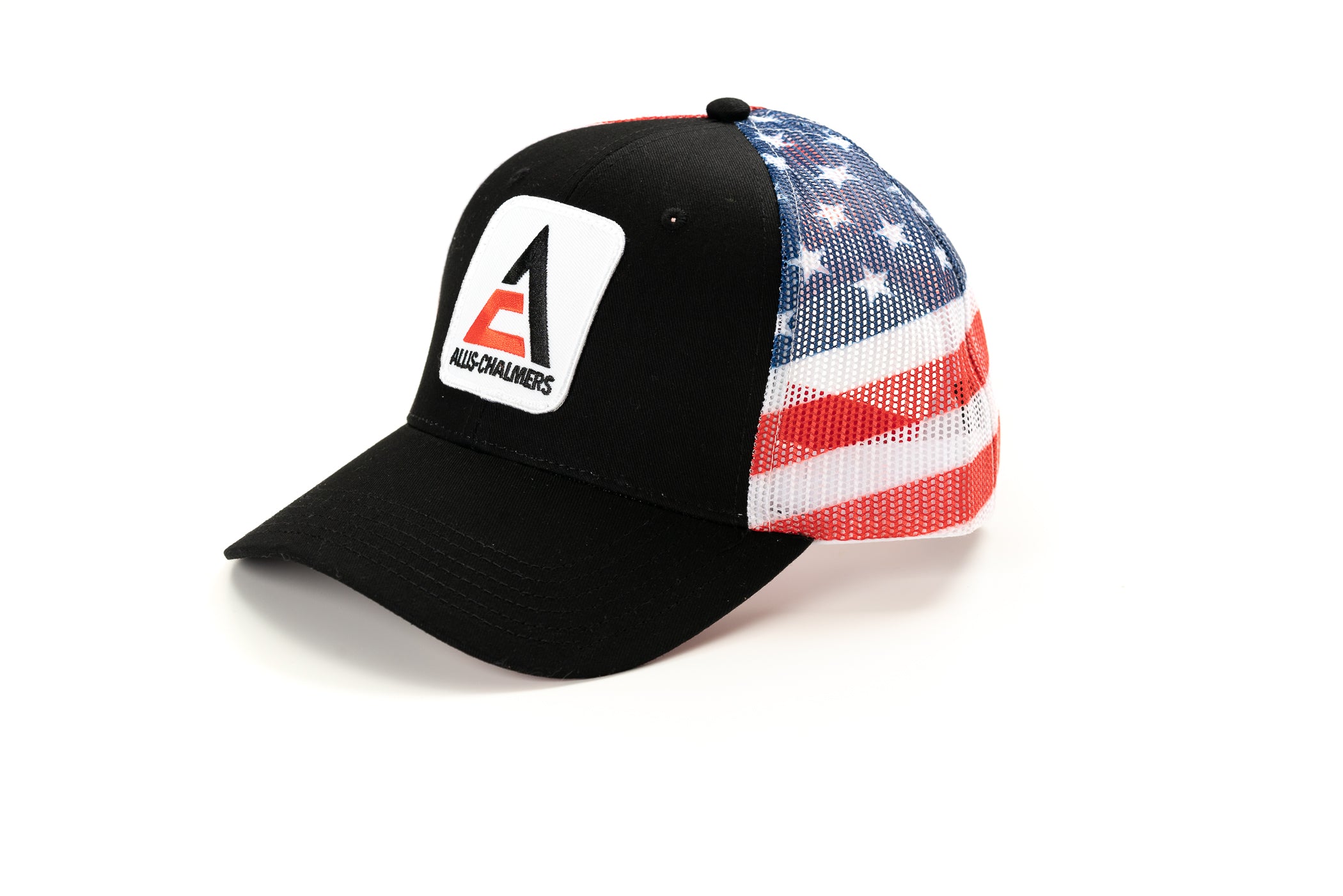 New Allis Chalmers Logo Hat, Flag Mesh