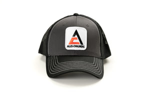 New Allis Chalmers Logo Hat, Gray with Black Mesh Back
