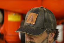 Load image into Gallery viewer, Allis Chalmers Logo Hat, Leather Emblem, Oil Distressed