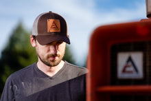 Load image into Gallery viewer, New Allis Chalmers Leather Emblem Hat, Brown Mesh