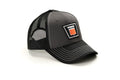 Oliver Logo Hat, Gray with Black Mesh Back, Keystone Oliver Emblem
