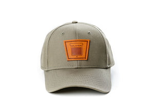Keystone Oliver Leather Emblem Hat, Olive Green