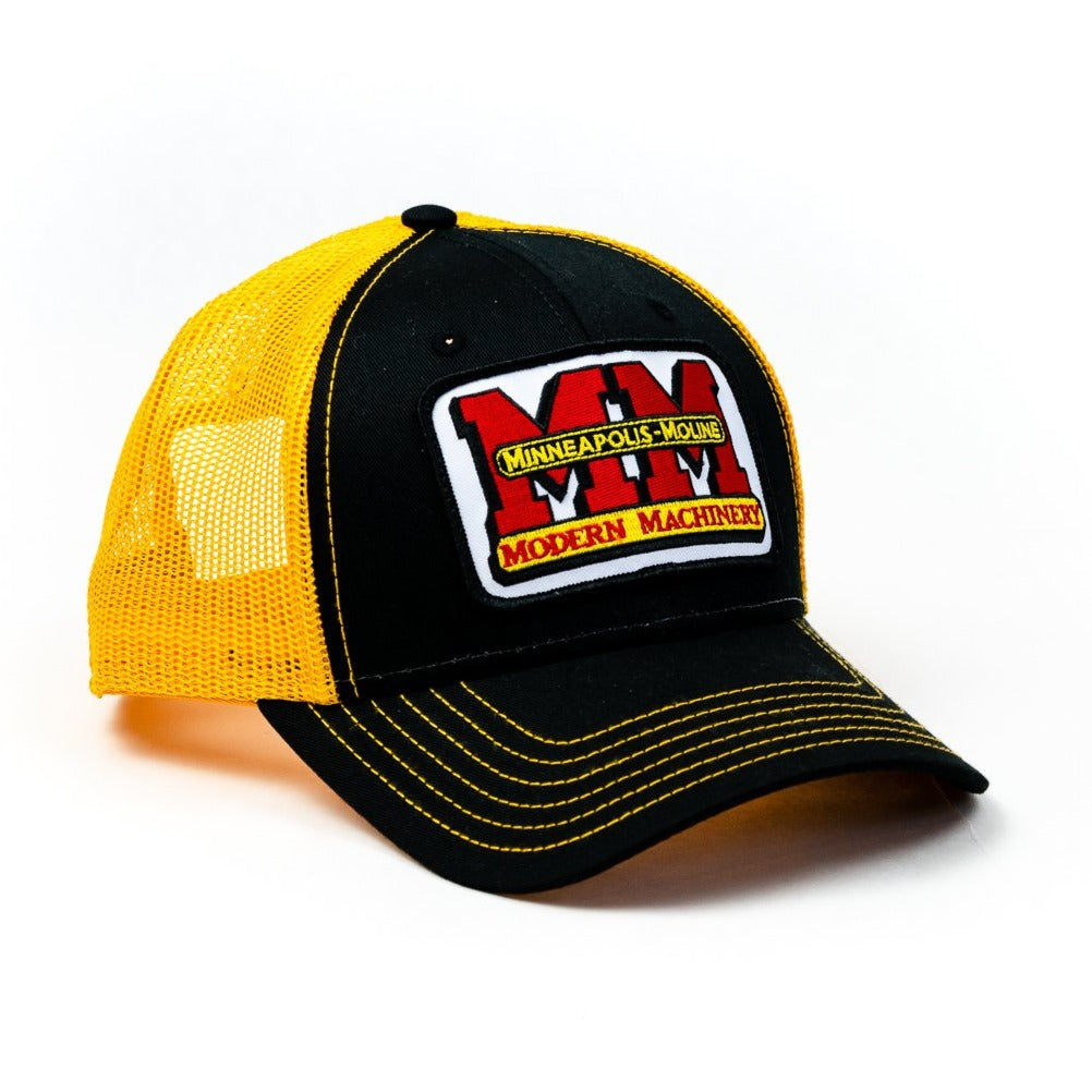 Minneapolis Moline Hat, black with gold mesh