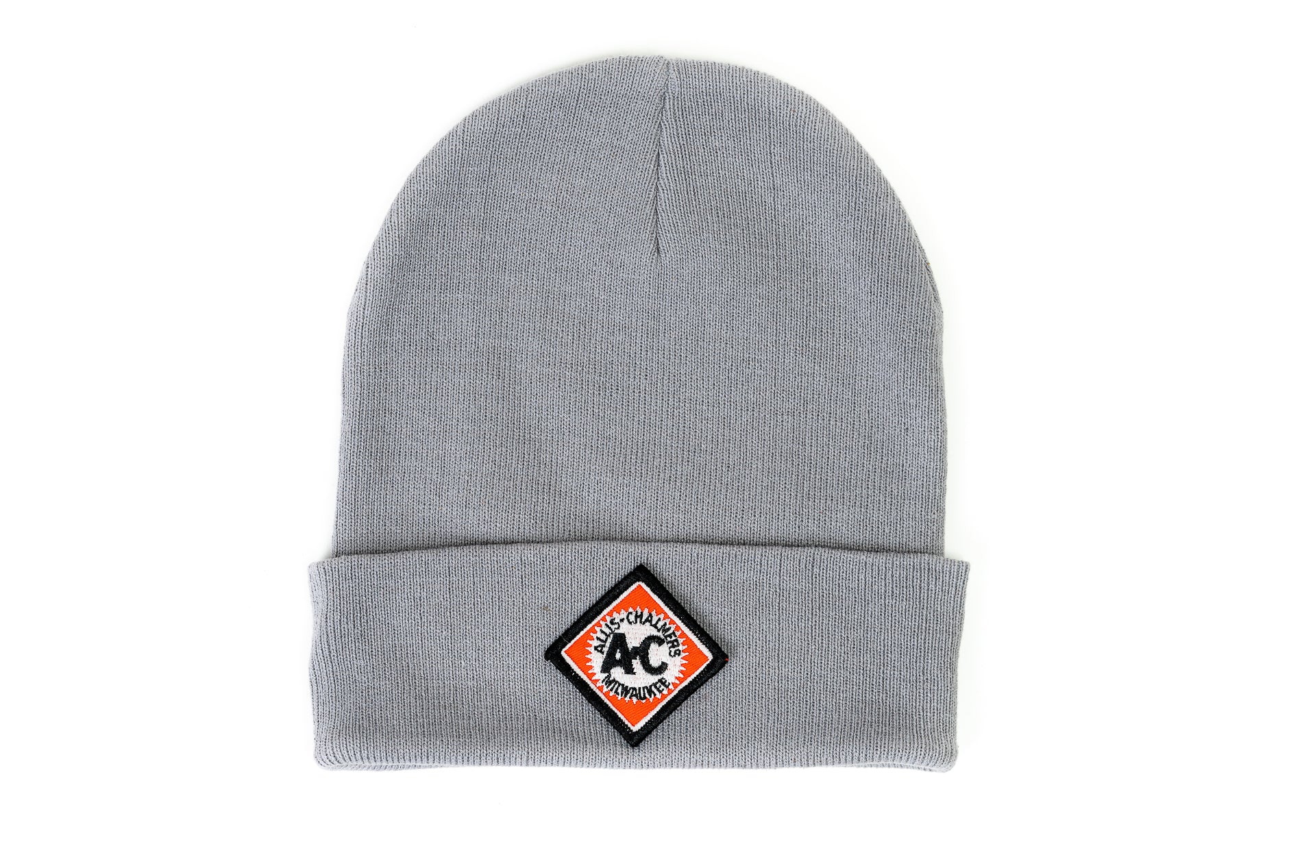 Vintage Allis Chalmers Logo Knit Hat, Gray