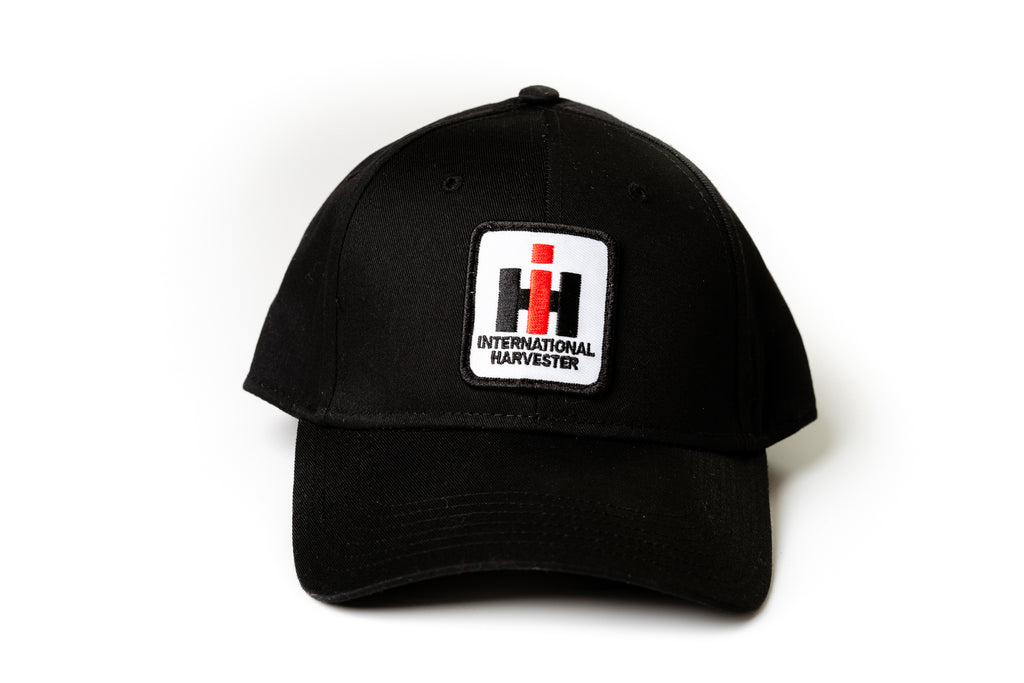 International Harvester Hat, Solid Black, Choose Adult, Youth or Toddler Size