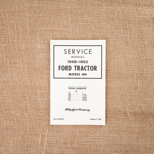 Ford 8N Service Manual