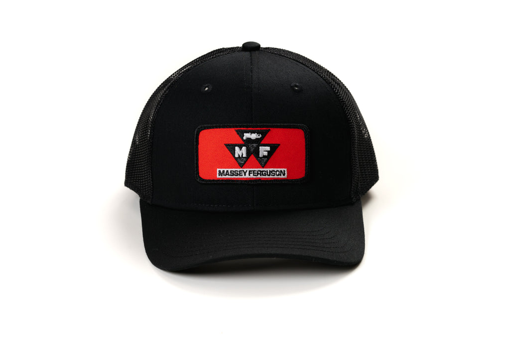 Red Massey Ferguson Tractor Logo Hat, Black Mesh, Youth Size