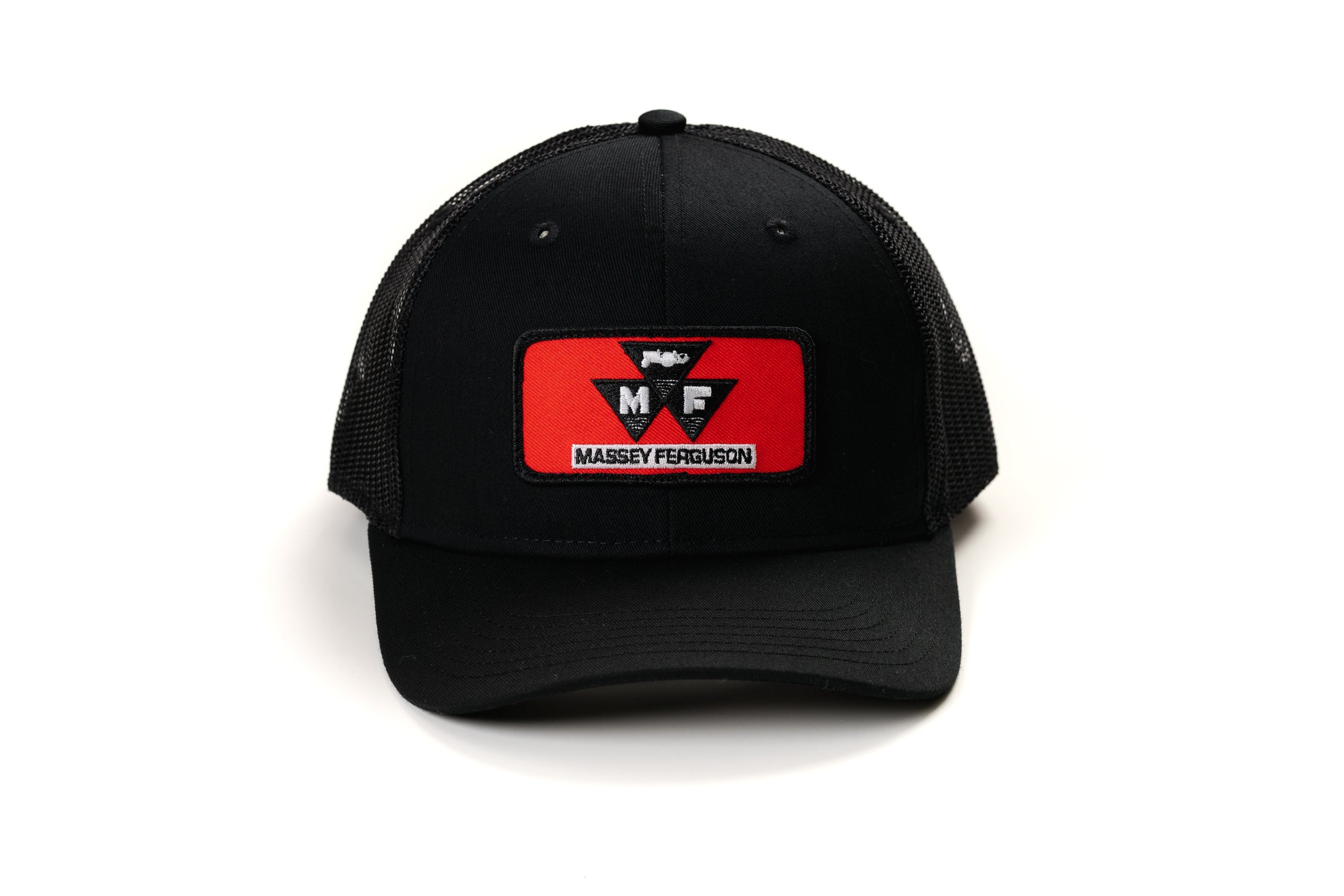 Red Massey Ferguson Tractor Logo Hat, Black Mesh, Youth Size