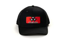 Load image into Gallery viewer, Red Massey Ferguson Tractor Logo Hat, Black Mesh, Available in Adult or Youth Size