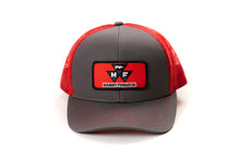 Load image into Gallery viewer, Red Massey Ferguson Tractor Logo Hat, Gray with Red Mesh Back
