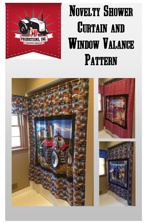 Shower Curtain and Window Valance Pattern