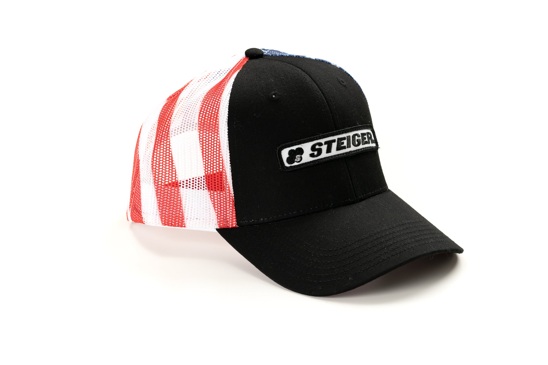 Steiger Logo Hat, Flag Mesh