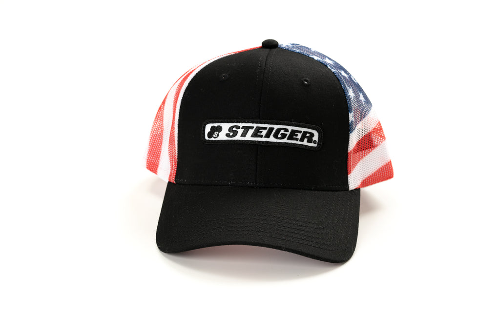 Steiger Logo Hat, Flag Mesh