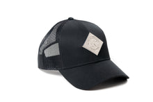 Load image into Gallery viewer, Allis Chalmers Hat, Liquid Metal Vintage Logo, Black Mesh