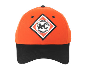 Allis Chalmers Hat, vintage logo, orange and black