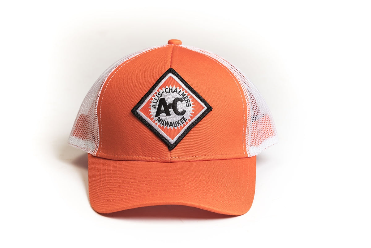 Vintage AC Hat, Orange with Mesh Back