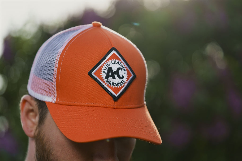 Vintage AC Hat, Orange with Mesh Back