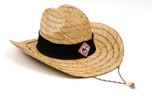 Vintage Allis Chalmers Logo Straw Cowboy Hat