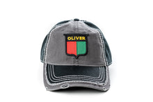Load image into Gallery viewer, Vintage Oliver Logo Hat, Gray and Black Distressed