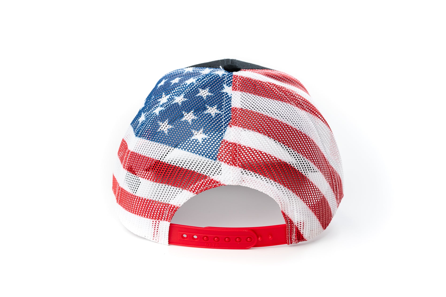 International Harvester IH Logo Hat, Flag Mesh Back